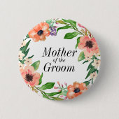 Boho Bridal Party Wedding Ronde Button 5,7 Cm (Voorkant)