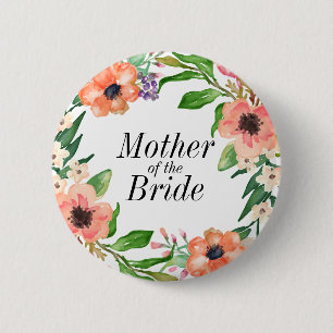 Boho Bridal Party Wedding Ronde Button 5,7 Cm