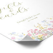 Boho Bridal Shower Gifts Cards Tabletop Sign Poster (Hoek)