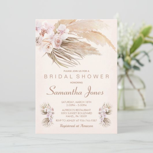 Boho Bridal Shower Kaart (Staand voorkant)