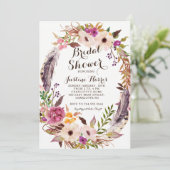 Boho Bridal Shower Kaart (Staand voorkant)