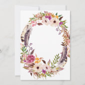 Boho Bridal Shower Kaart (Achterkant)