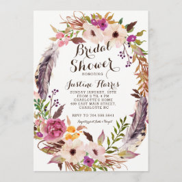 Boho Bridal Shower Kaart