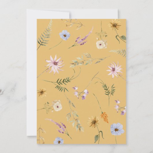 Boho Bridal Shower Kaart (Achterkant)