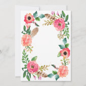 Boho Bridal Shower Kaart (Achterkant)