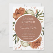 Boho Bridal Shower Uitnodiging tot woestijnflessen (Voorkant)