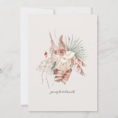 Boho Bride en Llamas Vrijgezellenfeest Kaart (Achterkant)