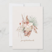 Boho Bride in het Vrijgezellenfeest van de bruilof Kaart (Achterkant)