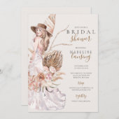 Boho Bride in het Vrijgezellenfeest van de bruilof Kaart (Voorkant / Achterkant)