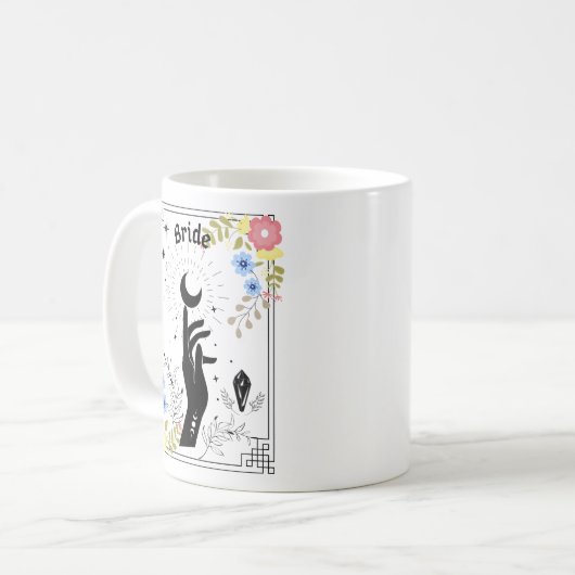 Boho Bride, Mystic Bride, Tarot Bride Koffiemok (Voorkant links)