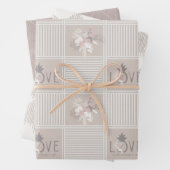 Boho Bride-set B, Tropische Romance Gift Wrap Inpakpapier Vel (In situ)