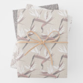Boho Bride-set C, Tropische Romance Gift Wrap Inpakpapier Vel (In situ)