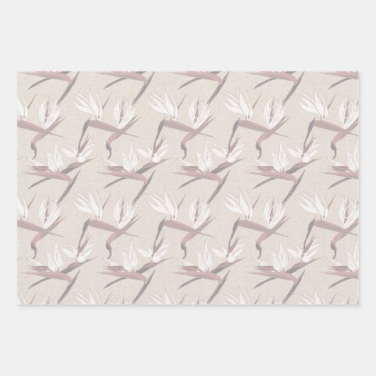 Boho Bride-set C, Tropische Romance Gift Wrap Inpakpapier Vel (Voorkant)