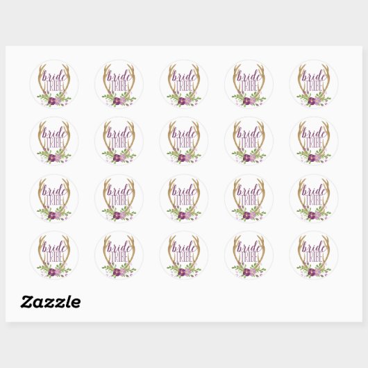 Boho Bride Tribe Stickers (Vel)