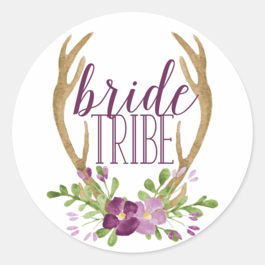 Boho Bride Tribe Stickers (Voorkant)