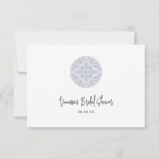 Boho Briella Mandala Honeymoon Fund kaart (Achterkant)