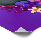 Boho Bright Big Beauful Flowers Poster (Hoek)