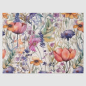 BOHO BRIGHT SPRING FLORAL MEADOW DECOUPAGE TISSUEPAPIER (Voorkant)