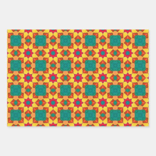 Boho Brights Trio Inpakpapier Vel (Voorkant)