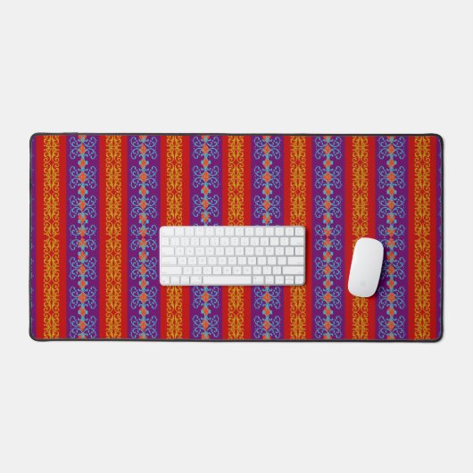 Boho Brocade Stripe Bureaumat (Keyboard & Muis)