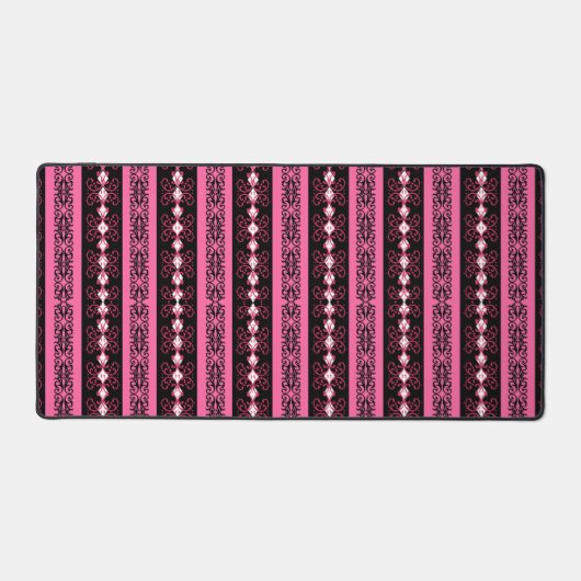 Boho Brocade Stripe Bureaumat (Voorkant)