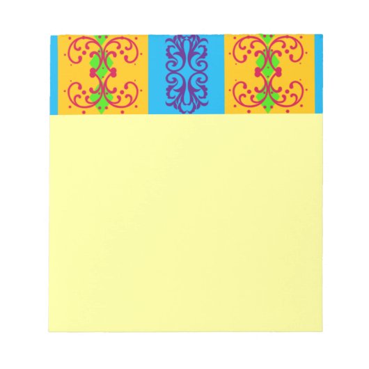 Boho Brocade Stripe Notitieblok (Voorkant)
