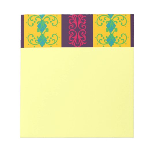 Boho Brocade Stripe Notitieblok (Voorkant)