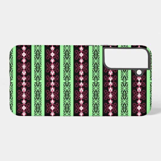 Boho Brocade Stripe Samsung Galaxy Hoesje (Achterkant horizontaal)