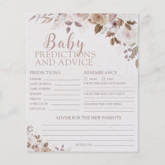 Boho Brown Beige Baby Voorspellingen en advies Kaa (Voorkant)