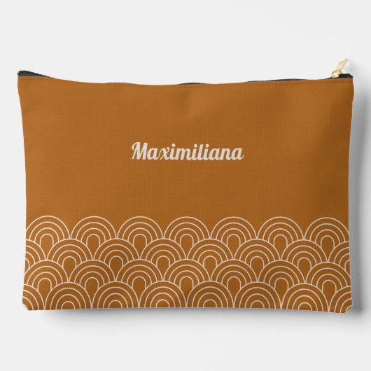 Boho Brown - Boogjes Glam Groot accessoire zakje Etui (Achterkant)