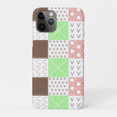 Boho Brown, Burgundy, Green en Mauve Whimsical Case-Mate iPhone Case (Achterkant)