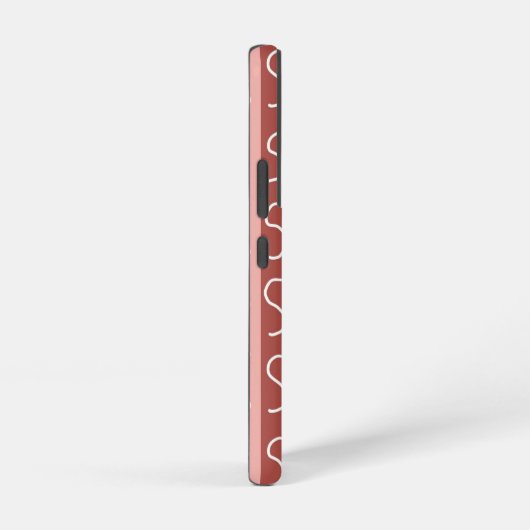 Boho Brown, Burgundy, Green en Mauve Whimsical Samsung Galaxy Hoesje (Rechterkant)