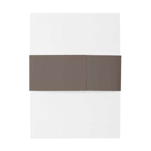 Boho Brown en Cream Bruiloft Uitnodigingen Wikkel (Achterkant Voorbeeld)