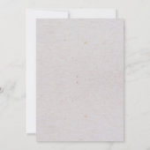 Boho Brown Floral Baby shower Kaart (Achterkant)