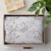 Boho Brown  gedroogde bloemen en bladeren Tissuepapier (Geschenk)