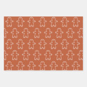 Boho Brown Gingerbread Heren Inpakpapier Vel (Voorkant 3)
