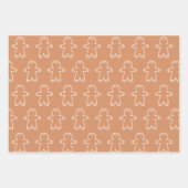 Boho Brown Gingerbread Heren Inpakpapier Vel (Voorkant 2)
