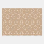 Boho Brown Gingerbread Heren Inpakpapier Vel (Voorkant)