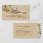 Boho Brown Modern Pastry Chef Catering Cake Maker Visitekaartje (Voorkant / Achterkant)