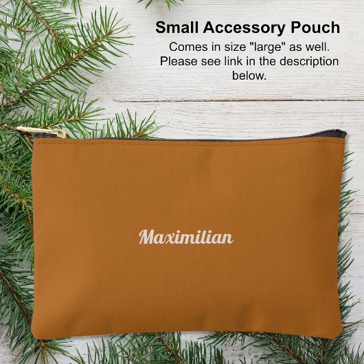 Boho Brown - Solid Small Accessoire Pouch Etui