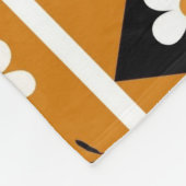 Boho Brown Tropical Floral Botanical Spring Summer Fleece Deken (Hoek)