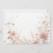 Boho Browns with Butterflies Floral Wedding Save The Date (Achterkant)