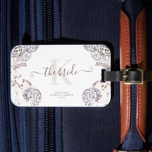 Boho Bruid Bagagetailie Bagagelabel (Voorkant Insitu 4)