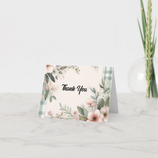 boho bruid huwelijken Bruidsmeisjesfeestje Bedankkaart (Voorkant)