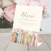 Boho bruids advies teken reclamebord met voetstuk