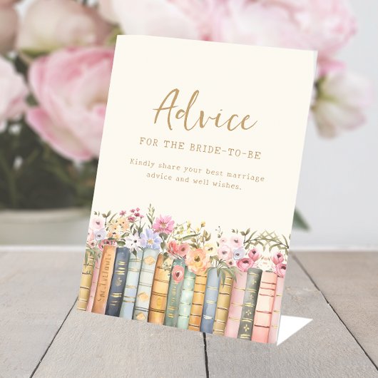 Boho bruids advies teken reclamebord met voetstuk