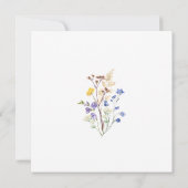 Boho Bruidsbloemen Bruiloft Save The Date (Achterkant)