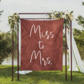 Boho Bruidsfeest Achtergrond Decor Miss To Mrs. Wandkleed