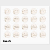 Boho Bruidsfeest Favor Stickers | Moderne Bloemen (Vel)