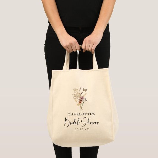Boho Bruidsfeest Winkelzak Tote Bag (Voorkant (product))
